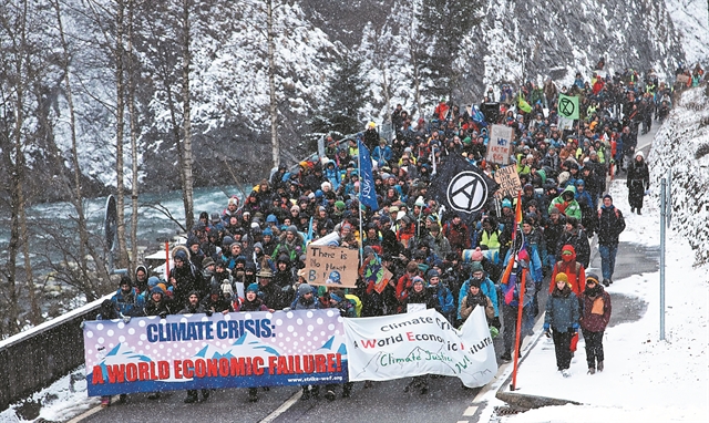 Η κλιματική αλλαγή, πρώτο θέμα στο Νταβός