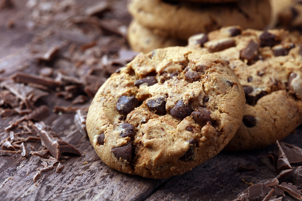 Τραγανά Cookies με κομμάτια σοκολάτας