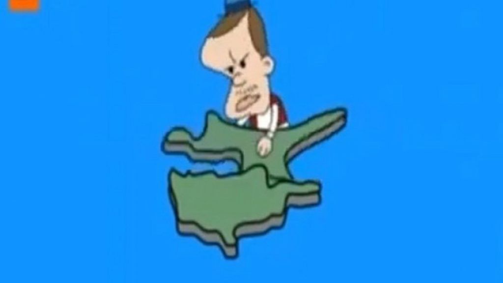 Ο Ερντογάν προκαλεί και ως καρτούν: «Ξεριζώνει» την Κύπρο