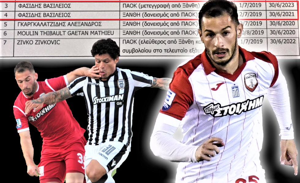 Τι έχουν να πουν ΠΑΟΚ – Ξάνθη για τη μεταγραφή-φάντασμα Φασίδη;