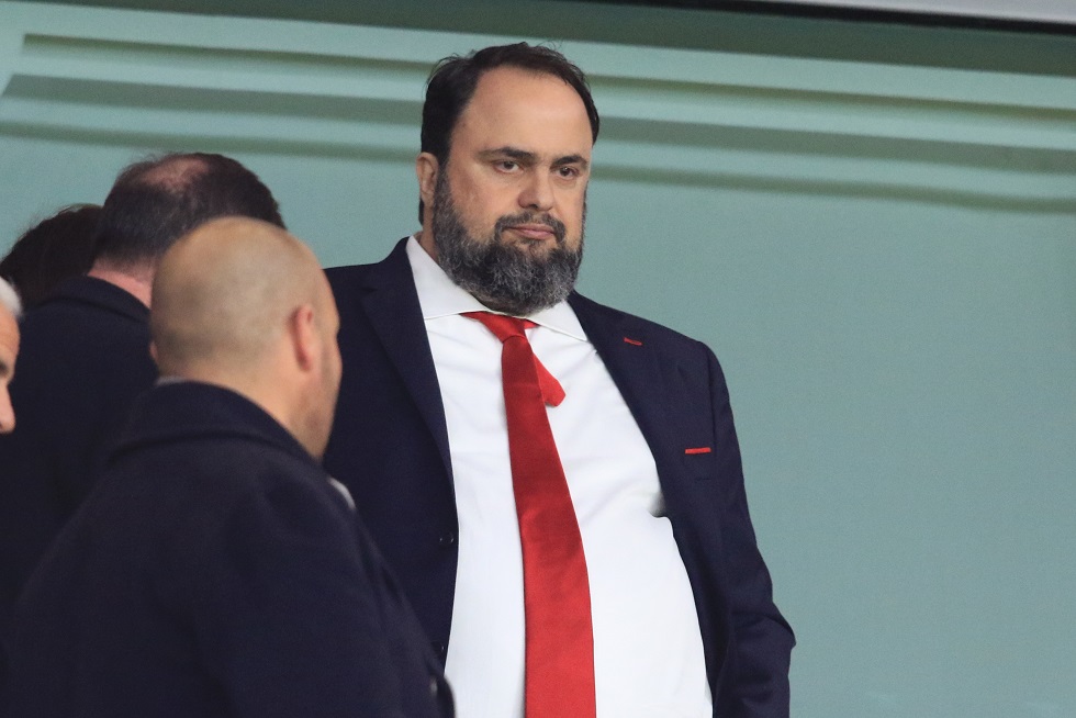 Ο Βαγγέλης Μαρινάκης στο πλευρό των φίλων του Ολυμπιακού