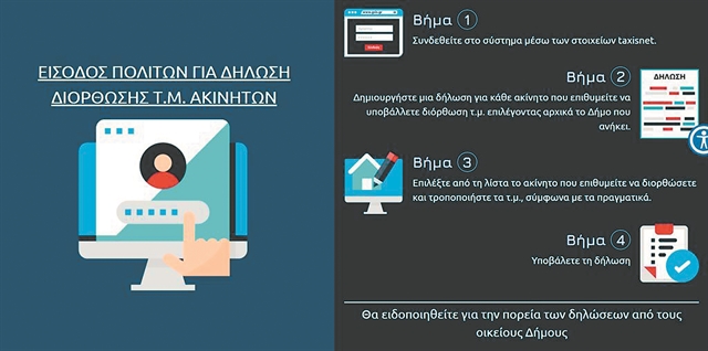 Δηλώστε σε 4 βήματα τα ξεχασμένα τετραγωνικά