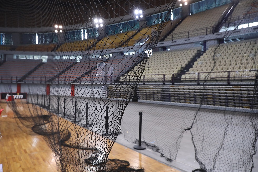 Euroleague : Τοποθετήθηκε προστατευτικό δίχτυ στο ΣΕΦ