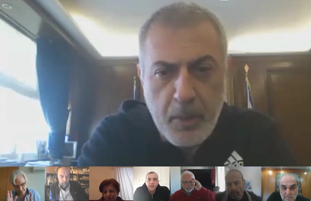 Κοροναϊός : Τηλεδιάσκεψη Γ. Μώραλη με τους επικεφαλής των παρατάξεων του δήμου Πειραιά