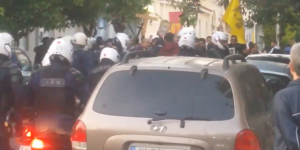 Ένταση και προσαγωγές χρυσαυγιτών έξω από ναό στον Κορυδαλλό