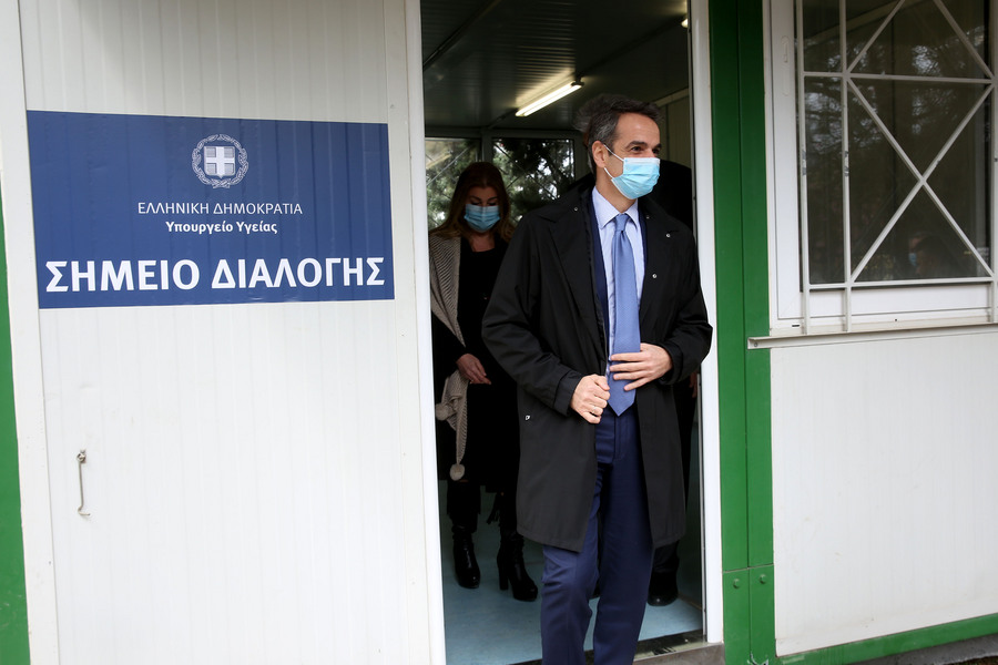 Επίσκεψη του Κυρ. Μητσοτάκη στο νοσοκομείο «Σωτηρία»