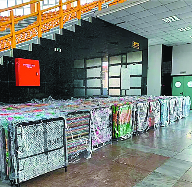 Γήπεδο μετατρέπεται σε νοσοκομείο