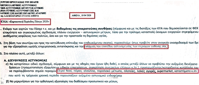 Προτεραιότητα η επιτήρηση των εκκλησιών