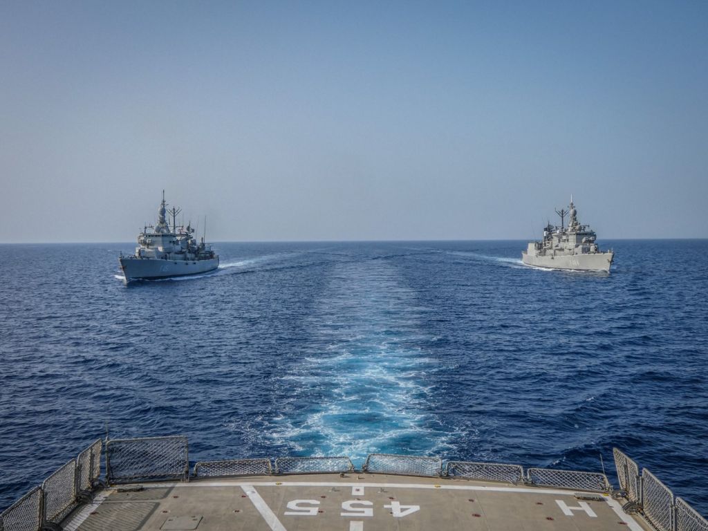 Η δύναμη πυρός του Πολεμικού Ναυτικού σε Μυρτώο και νότιο Κρητικό πέλαγος