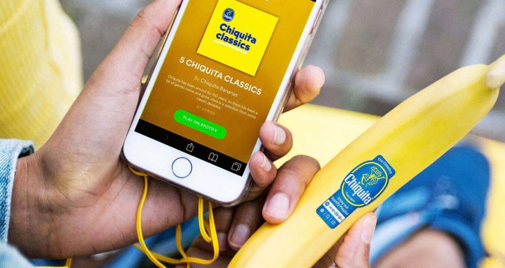 Συνεργασία Chiquita και Spotify για νέα μουσικά αυτοκόλλητα