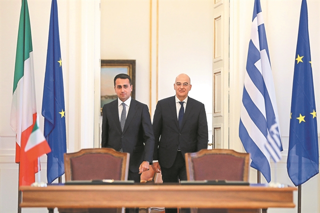 Νέα στρατηγική με όχημα την ελληνοϊταλική ΑΟΖ