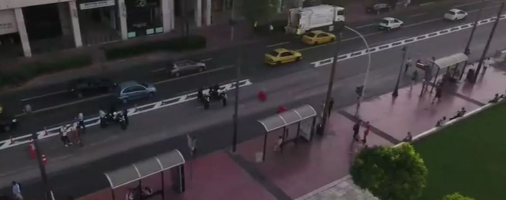 Το χάος στην Αθήνα με το drone του MEGA