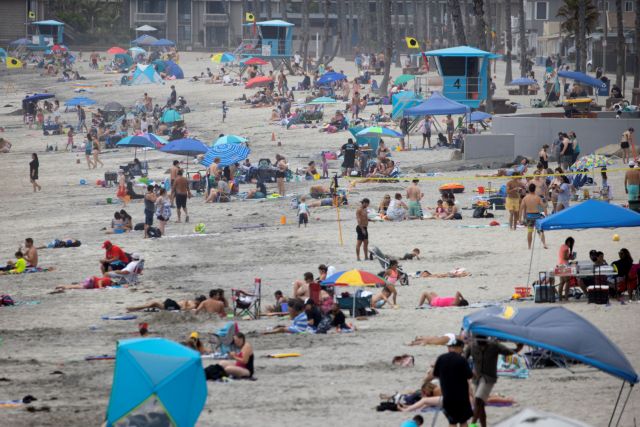Ξανακλείνουν οι παραλίες στο Λος Άντζελες το Σαββατοκύριακο