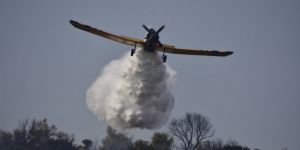 Πυρκαγιά στον Άραξο κοντά στο αεροδρόμιο