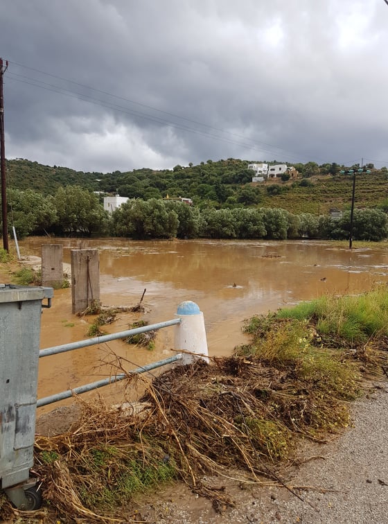 Στο έλεος της κακοκαιρίας η Λέρος: Πλημμύρες και κατολισθήσεις