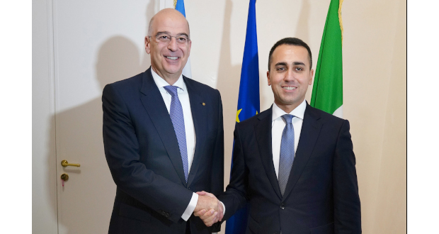 ΑΟΖ με την Ιταλία: Υπογράφουν τη συμφωνία Δένδιας – Ντι Μάιο