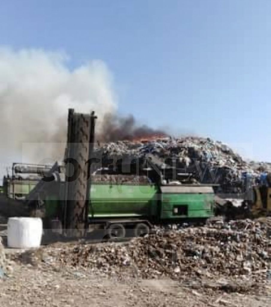 Κέρκυρα: Καίγεται ο ΧΥΤΑ στο Τεμπλόνι