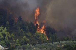 Φωτιά : Σε κατάσταση έκτακτης ανάγκης πέντε κοινότητες στην Κορινθία