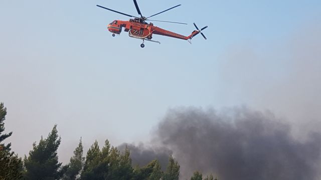 Υπό μερικό έλεγχο η φωτιά σε Άγιο Στέφανο και Γέρακα Αττικής