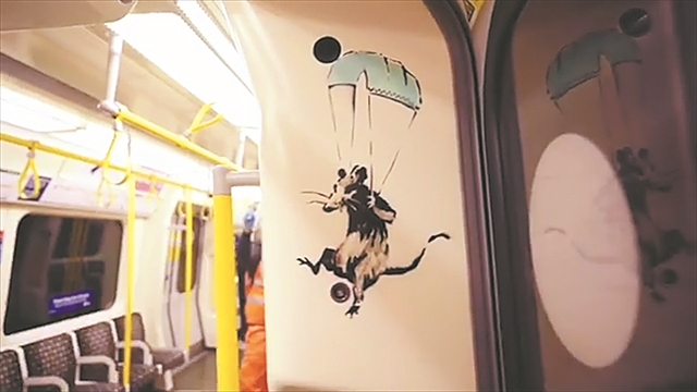 Οι ποντικοί του Μπάνκσι μπήκαν στο μετρό του Λονδίνου