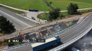 Δείτε το βίντεο ανακατασκευής Ανισόπεδου Κόμβου Θήβας