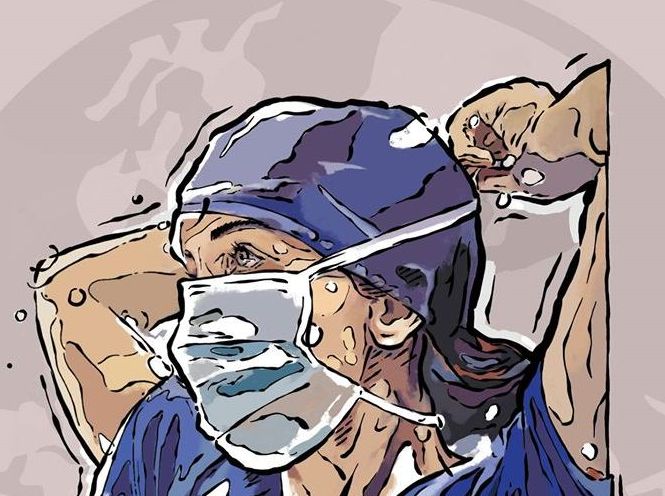 Μία τοιχογραφία για τους γιατρούς και τους νοσηλευτές στο ΑΧΕΠΑ