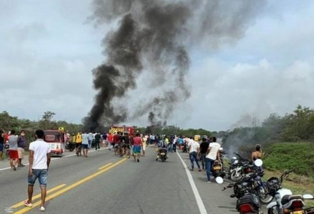 Κολομβία: Επτά νεκροί και 46 τραυματίες από έκρηξη βυτιοφόρου