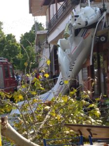 Πτώση μονοκινητήριου αεροπλάνου στην Πρώτη Σερρών