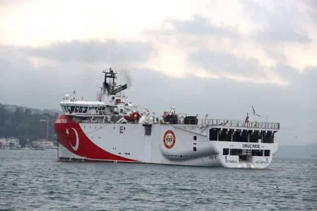 Οι Τούρκοι διατηρούν το Oruc Reis στην Ανατολική Μεσόγειο έως την 1η Σεπτεμβρίου
