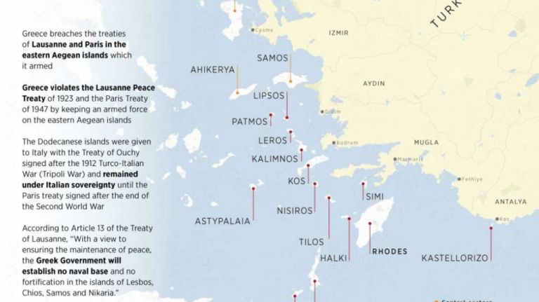 Προπαγανδιστικό infographic από το Anadolu: «Ονειρεύεται» αποστρατιωτικοποίηση ελληνικών νησιών | tanea.gr