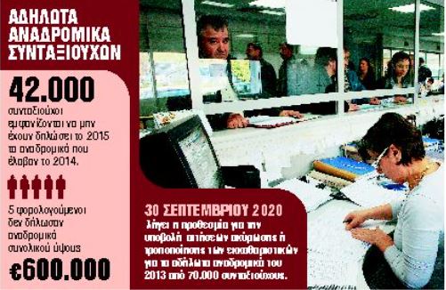 Αναδρομικά: Γιατί καλούνται 42 χιλιάδες φορολογούμενοι από την εφορία