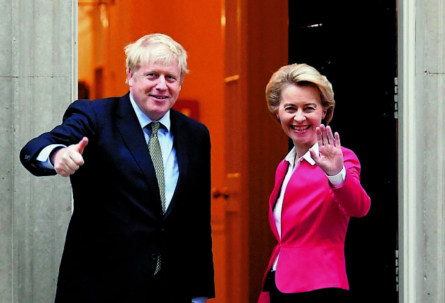 Brexit: Συμφωνία Τζόνσον – Ντερ Λάιεν για επιτάχυνση των διαπραγματεύσεων