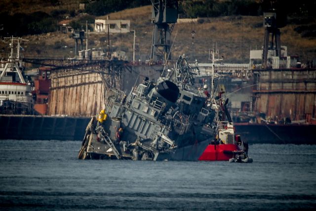 «Καλλιστώ»: Πώς κόπηκε στα δύο το ναρκαλιευτικό – Σε εξέλιξη οι έρευνες για τα αίτια της σύγκρουσης