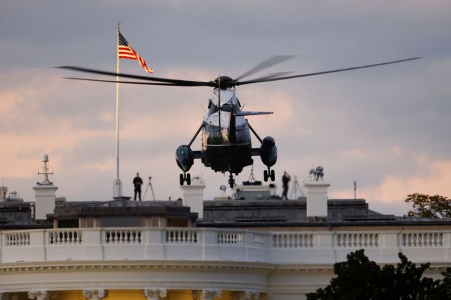Βίντεο: Η επιστροφή του Τραμπ από το νοσοκομείο στον Λευκό Οίκο με το ελικόπτερο | tanea.gr