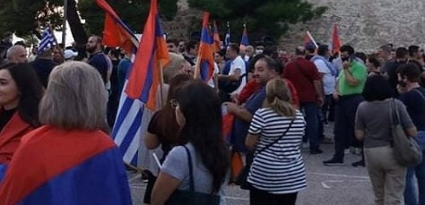Θεσσαλονίκη: Συγκέντρωση Αρμενίων για το Ναγκόρνο Καραμπάχ
