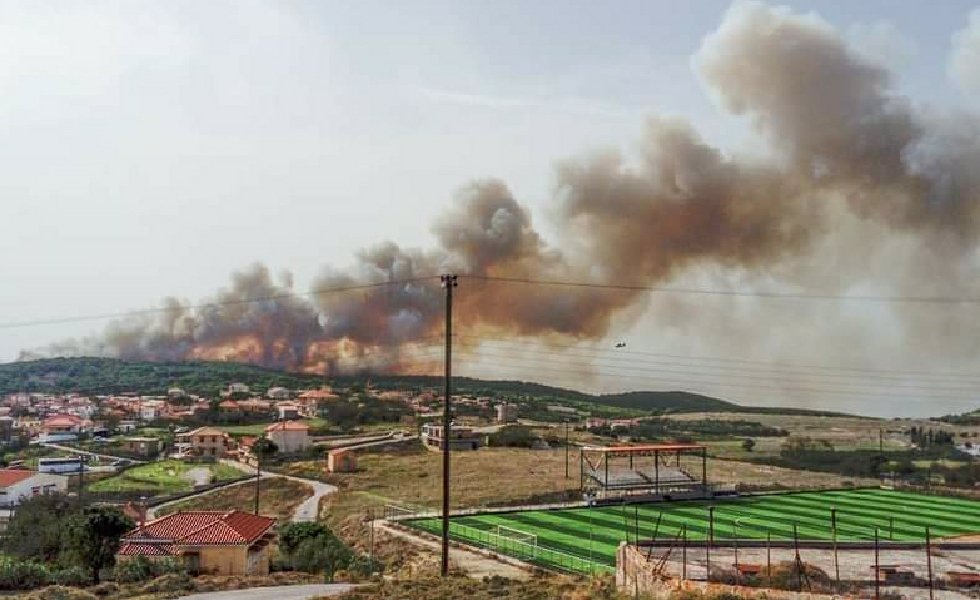 Ζάκυνθος : Μεγάλη πυρκαιγά σε δασική έκταση στην Ζάκυνθο