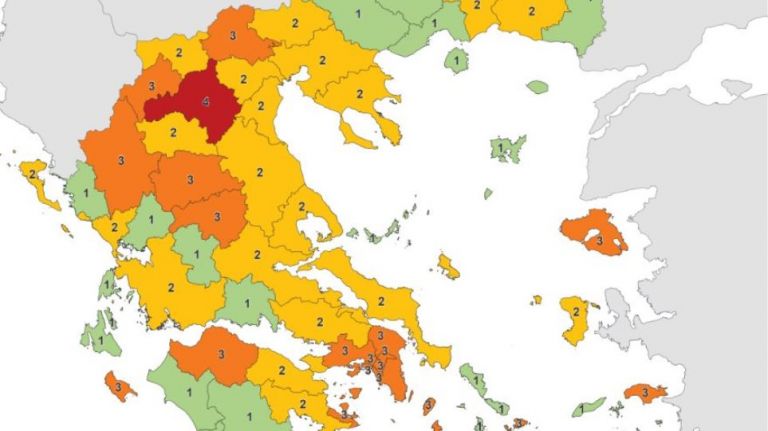 Ο νέος χάρτης με τα επιδημιολογικά φορτία στην Ελλάδα | tanea.gr