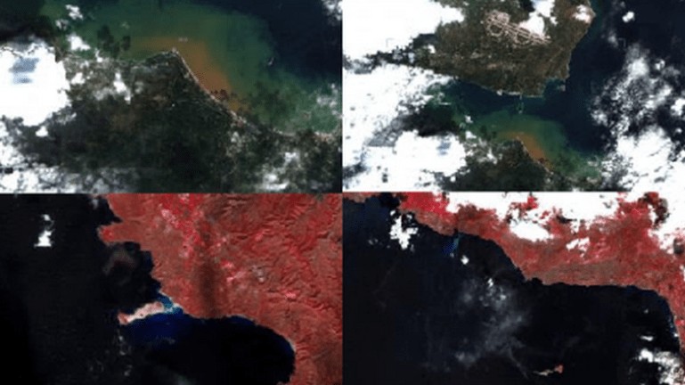 Κρήτη : Το χτύπημα της κακοκαιρίας άλλαξε χρώμα στην επιφάνεια της θάλασσας
