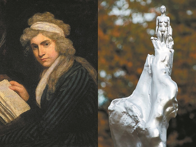 Ενα μνημείο για τη Μαίρη Γουόλστονκραφτ, μητέρα του φεμινισμού και της Μαίρης Σέλεϊ