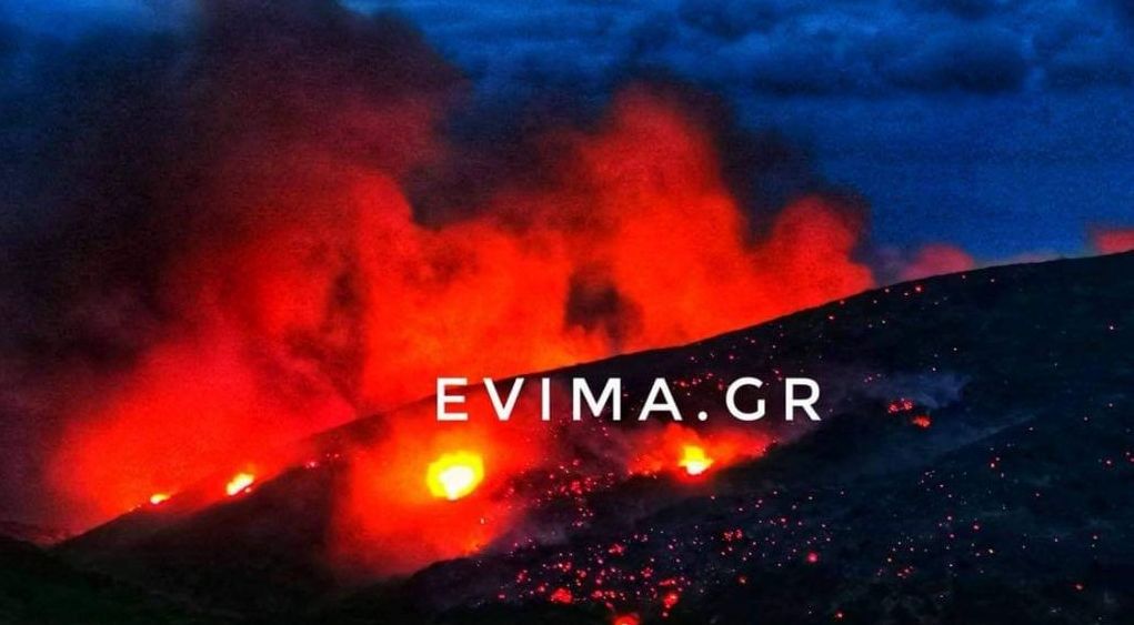 Εύβοια: Μεγάλη φωτιά στο Ρεούζι