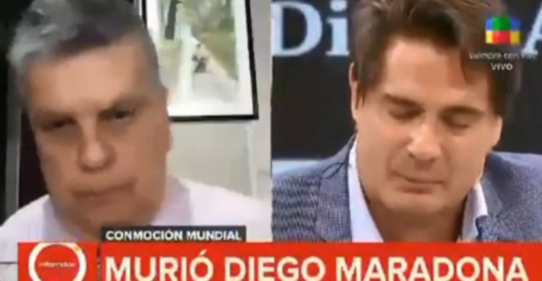 Αργεντίνος παρουσιαστής λυγίζει την ώρα που ανακοινώνει τον θάνατο του Μαραντόνα | tanea.gr