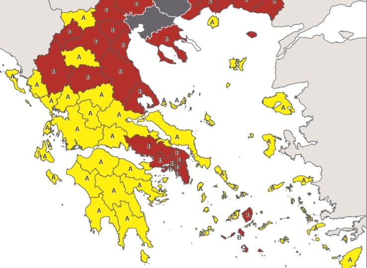 Κοροναϊός : Σε τρεις ζώνες χωρίζεται η Ελλάδα