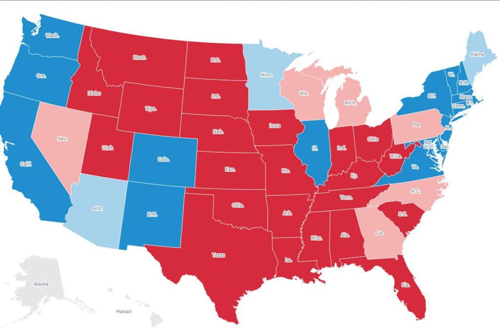 Εκλογές ΗΠΑ : Σε θρίλερ εξελίσσεται η καταμέτρηση των ψήφων – Ποιες πολιτείες θα κρίνουν τη νίκη
