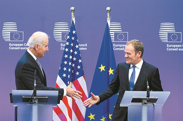 «Συμμαχία» ΗΠΑ και Ευρωπαϊκής Ενωσης ενάντια στην απειλή της Κίνας | tanea.gr