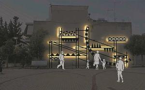 «Φωτεινά ξυστά» στην Ελευσίνα με έμπνευση από τη μεσαιωνική τεχνοτροπία της Χίου