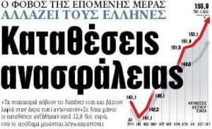 Στα «ΝΕΑ» της Παρασκευής: Καταθέσεις ανασφάλειας