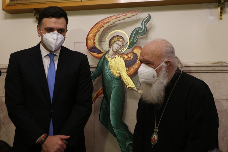 Συνάντηση Ιερώνυμου με Κικίλια : «Αν δεν είχα νοσήσει θα εμβολιαζόμουν πρώτος» είπε ο αρχιεπίσκοπος