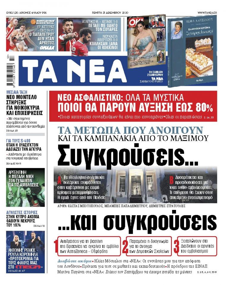 ΝΕΑ 31.12.2020 | tanea.gr