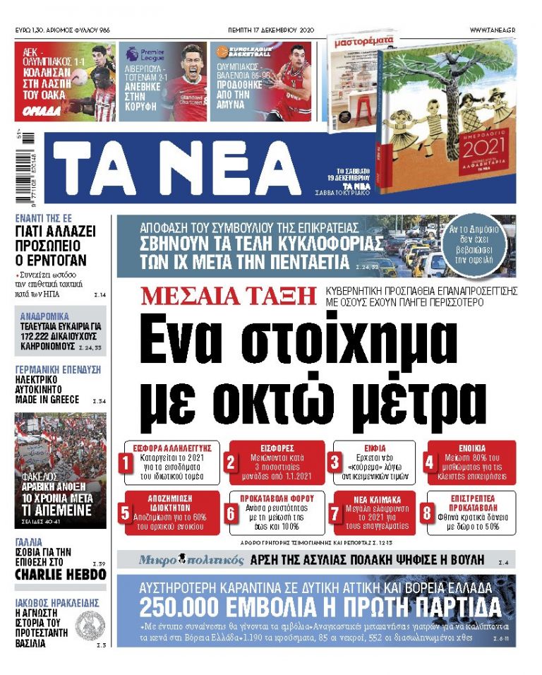 ΝΕΑ 17.12.2020 | tanea.gr