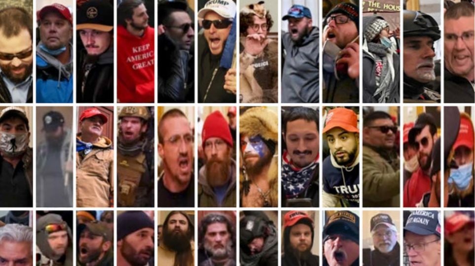 Καπιτώλιο : Το FBI επικήρυξε τους εισβολείς – Στη δημοσιότητα φωτογραφίες δεκάδων ατόμων